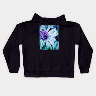 Floral Symphony in Purple Kids Hoodie